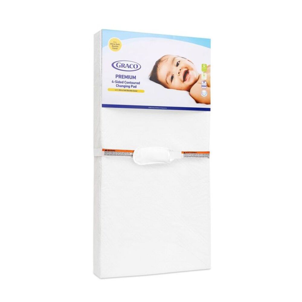 Graco -  Premium 4-Sided Contour Changing Pad White